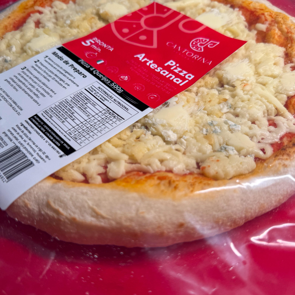 Pizza Frango c/ Catupiry Cantorina — Clássica de Longa Fermentação (30 cm, 500 g)