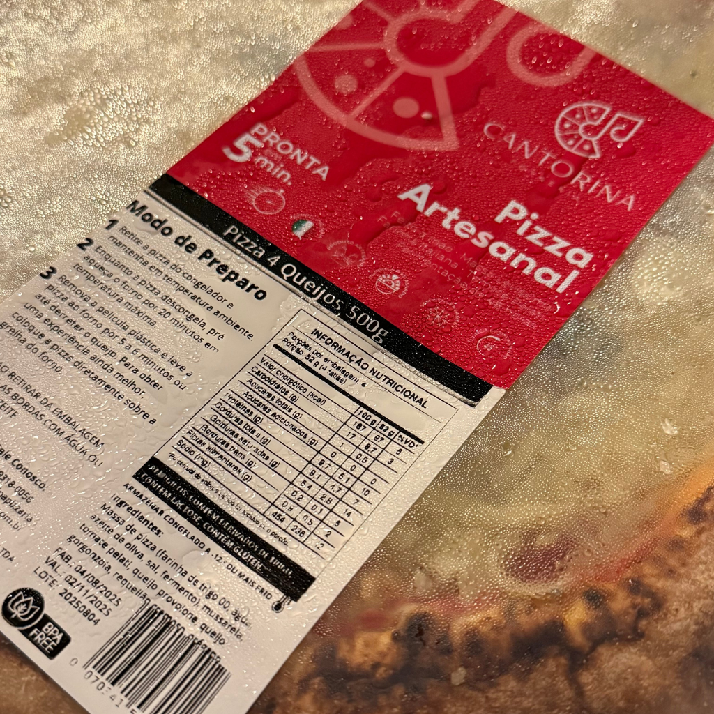 Pizza Calabresa Cantorina — Clássica de Longa Fermentação (30 cm, 500 g)