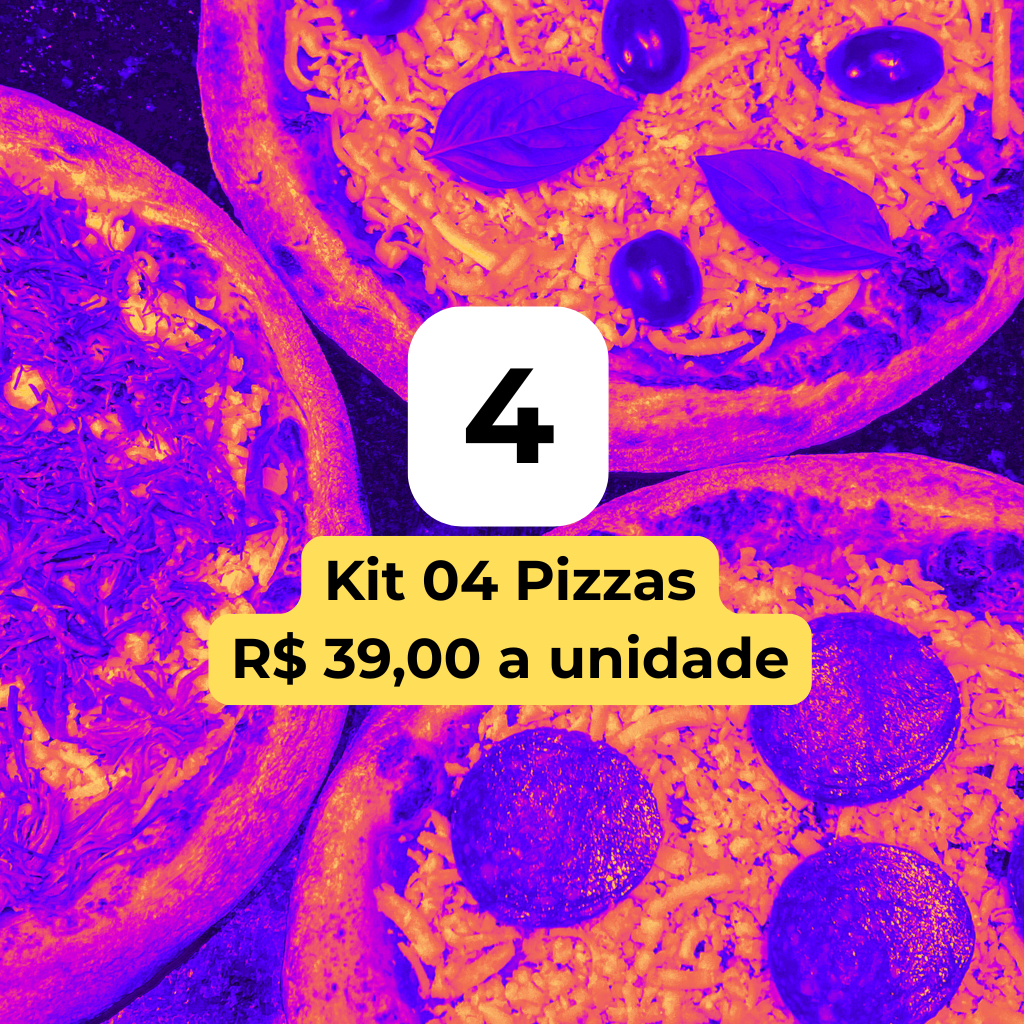 Kit 4 Pizzas — Clássica de Longa Fermentação