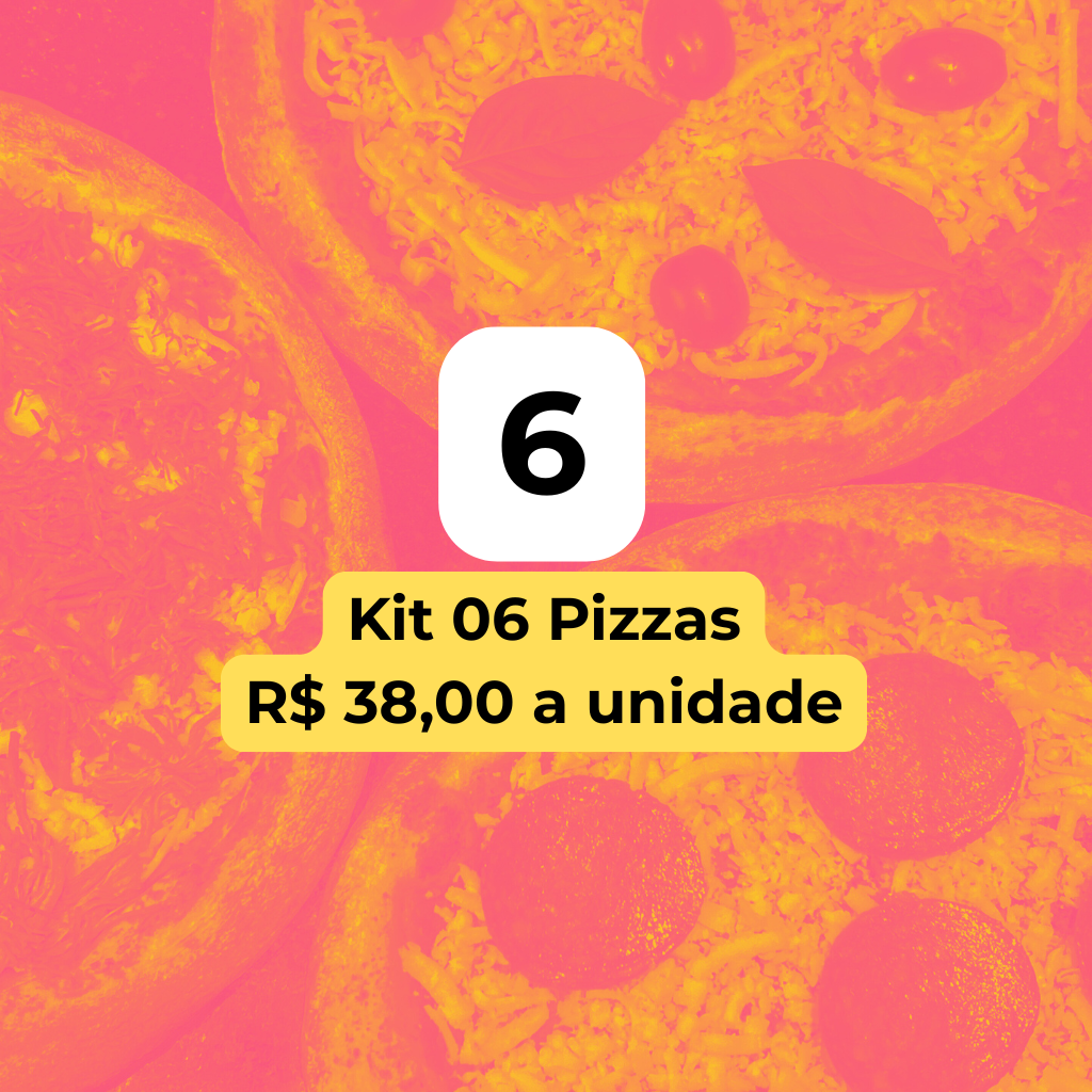 Kit 6 Pizzas — Clássica de Longa Fermentação