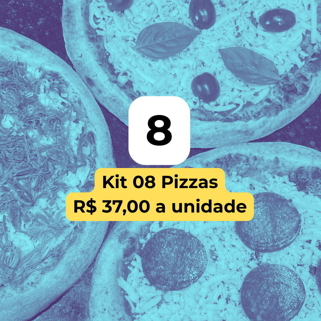 Kit 8 Pizzas — Clássica de Longa Fermentação